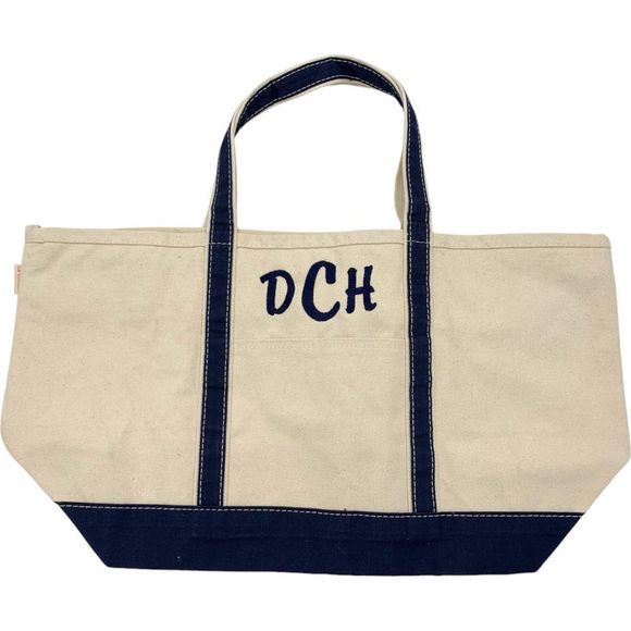 CB Station Pre-Personalized Large Boat Tote Navy - Picture 2 of 2